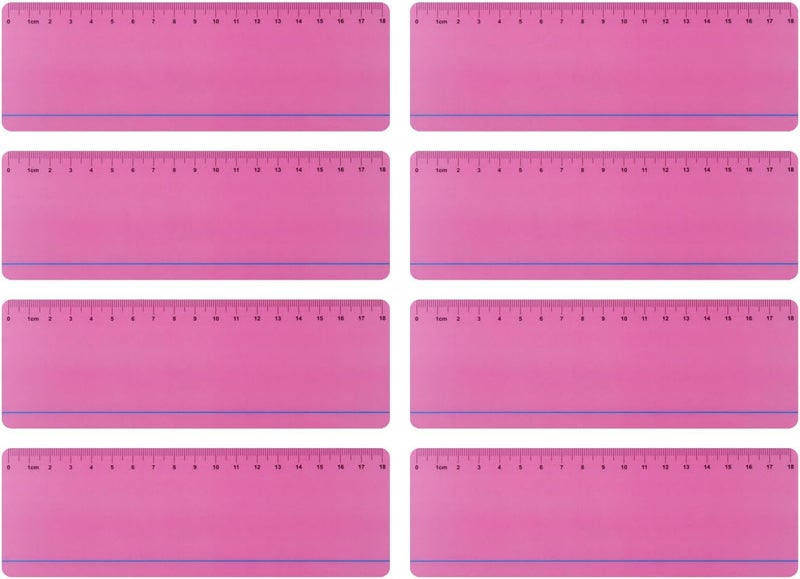Winfox Dyslexia Tools for Kids, 8 Pieces Guided Reading Strips with Pink Colored Overlays, Reading Tracking Rulers for Dyslexia, ADHD, Visual Stress - Image 1